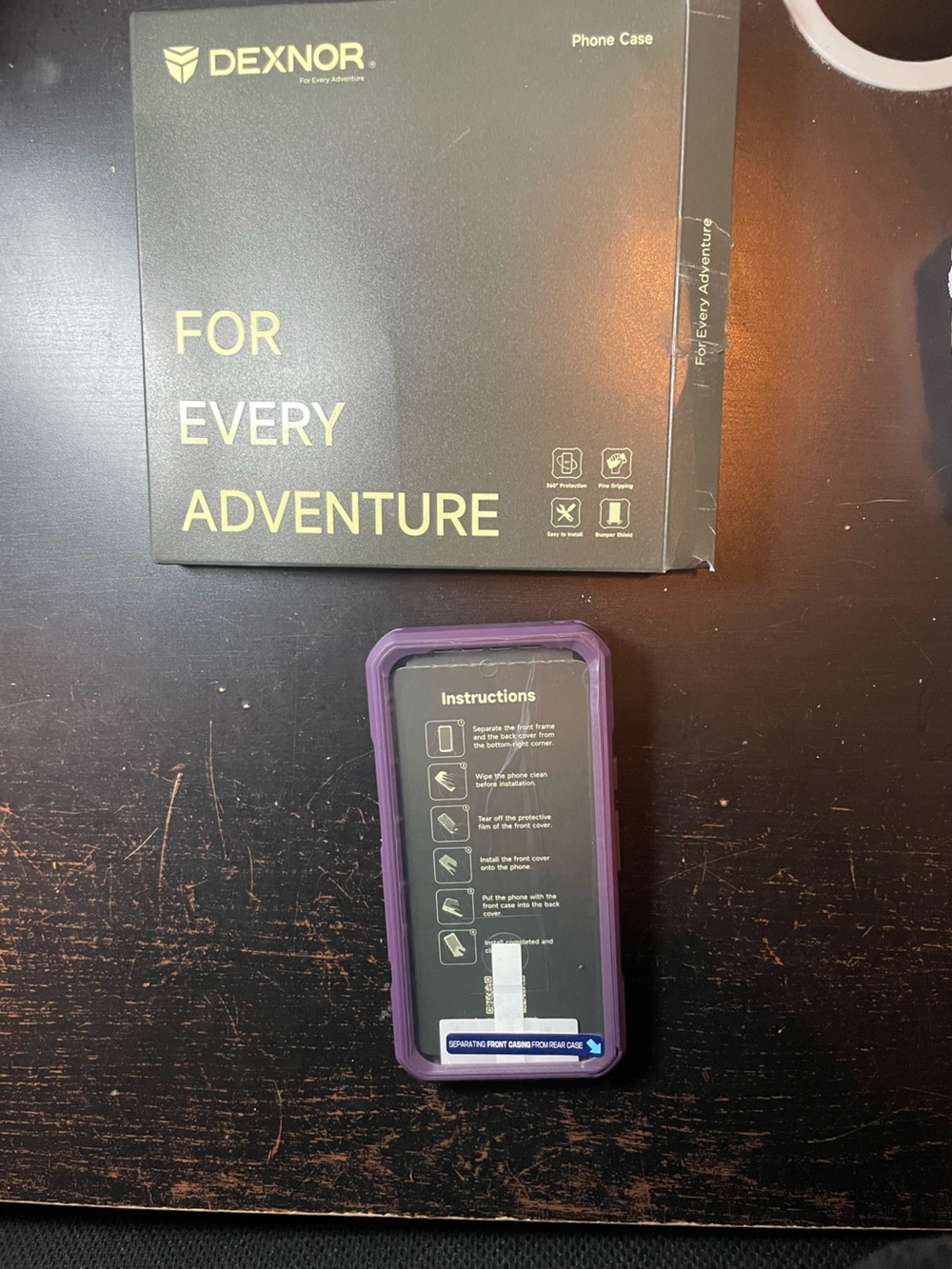 Dexnor Purple Protective Phone Case